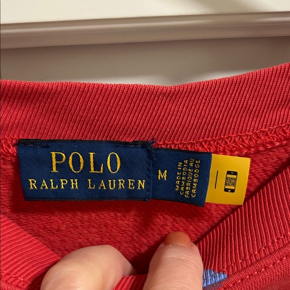 Polo Ralph Lauren Red Bear Sweatshirt - Picture 2 of 3